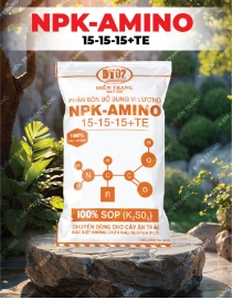 PG106. PHÂN BÓN NPK-AMINO 15-15-15+TE SOP CAQ 25KG
