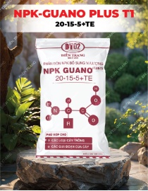 PG107. PHÂN BÓN NPK-GUANO PLUS T1 20-15-5+TE 25KG
