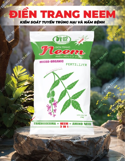 PG040. PHÂN HỮU CƠ ĐIỀN TRANG NEEM 25KG