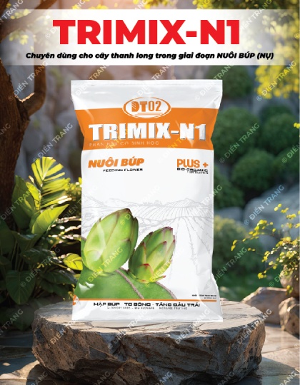 PG060. PHÂN HỮU CƠ TRIMIX N1 THANH LONG (NỤ) 50 KG