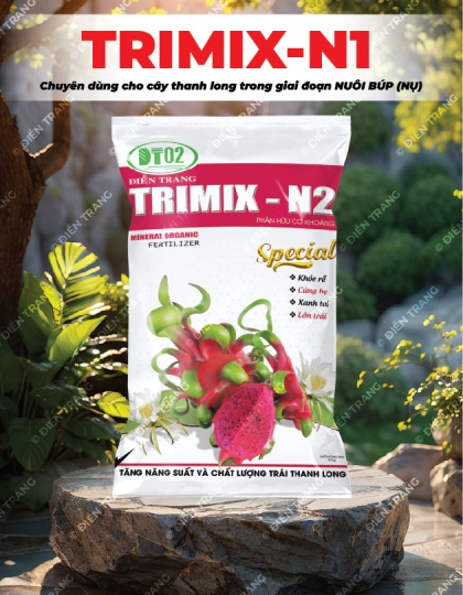 PG061. PHÂN HỮU CƠ TRIMIX N2 THANH LONG (TRÁI) 50KG